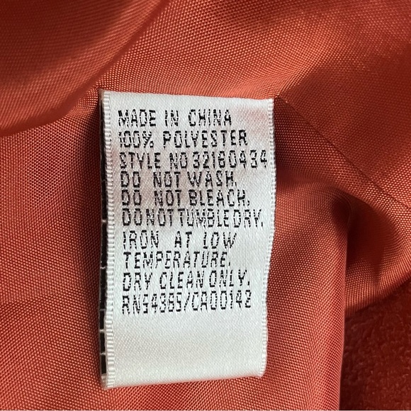 NYGARD Vtg Y2k 8 Suede Blazer Jacket Rust Orange Southwestern Western Rodeo Prep - Picture 6 of 8